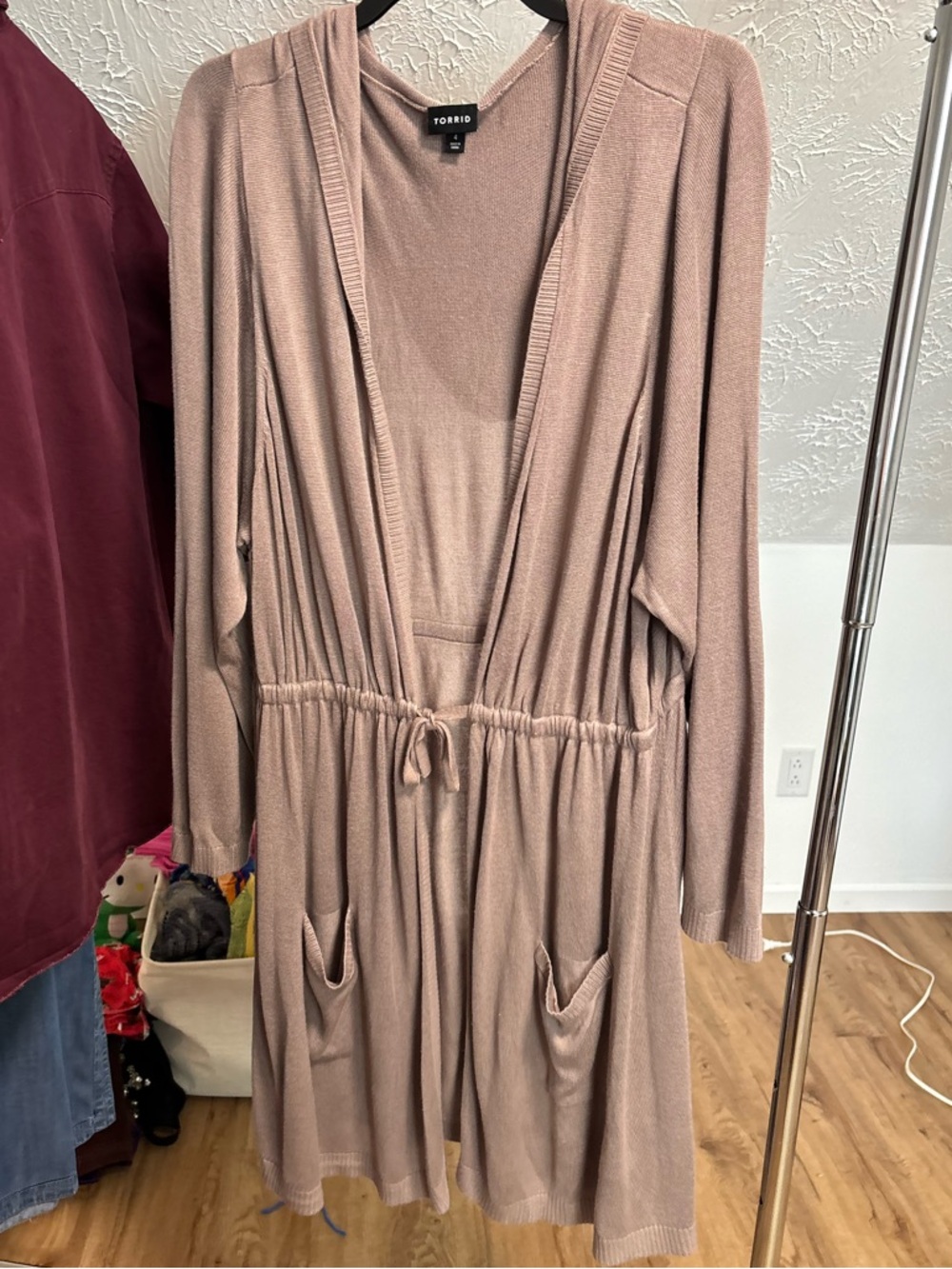 Torrid hooded anorak open front cardigan size 4x - Picture 2 of 9